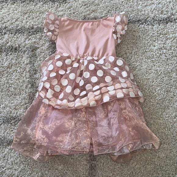Disney Minnie Mouse‎ Deluxe Rose Gold Halloween Costume Dress XS 3T-4T - Picture 7 of 9